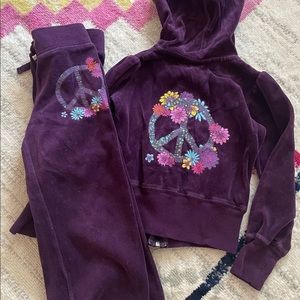 Velour jogger set